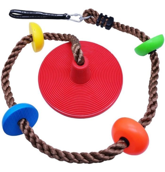Columpio Circular con Cuerda Para Escalar - Verde-1