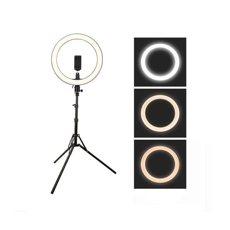 Aro De Luz 10 Pulgadas (26cm) + Trípode + Soporte Para Teléfono-2