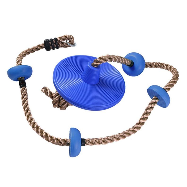 Columpio Circular con Cuerda Para Escalar - Azul-0