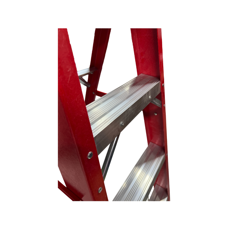 Escalera de Fibra de Vidrio Tipo Tijera 1.10 Mt-2