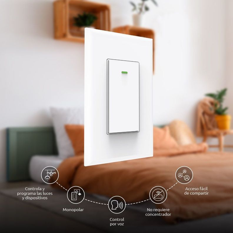 Nexxt Home Interruptor Inteligente Monopolar Wi-Fi-1