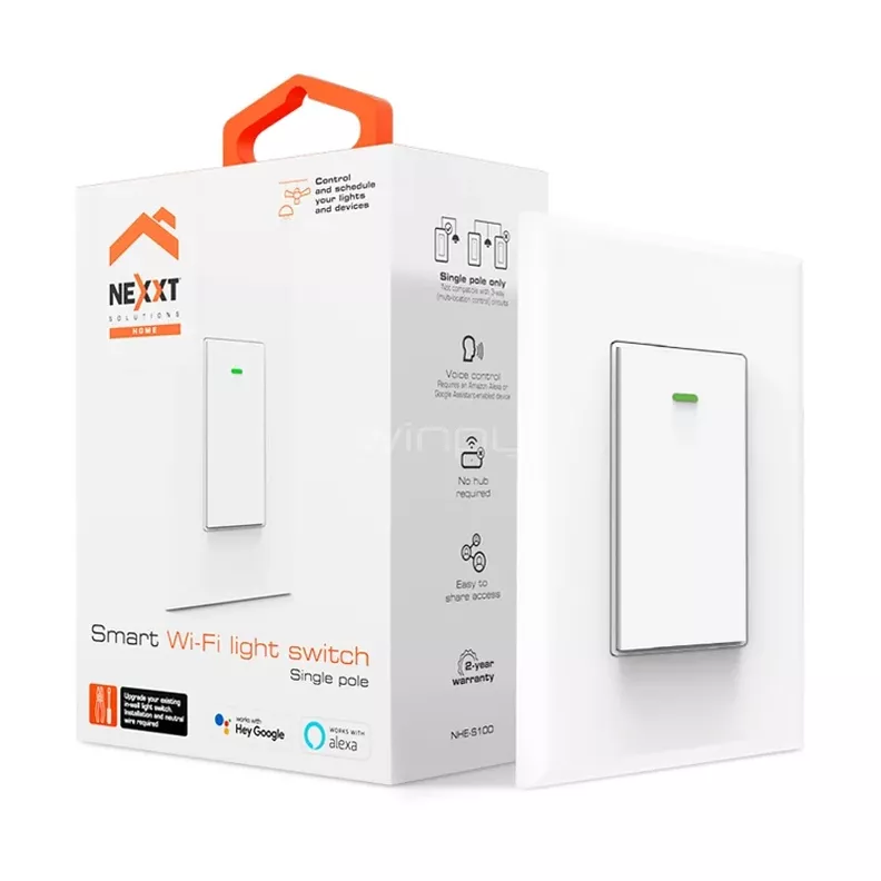 Nexxt Home Interruptor Inteligente Monopolar Wi-Fi-0