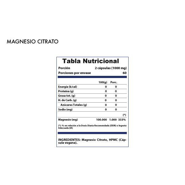 Magnesio Citrato 120 cápsulas-1
