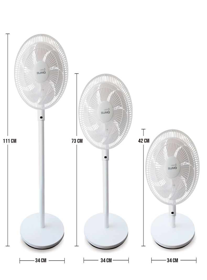 Ventilador silencioso con control remoto de mesa VP-88 Sumo-1