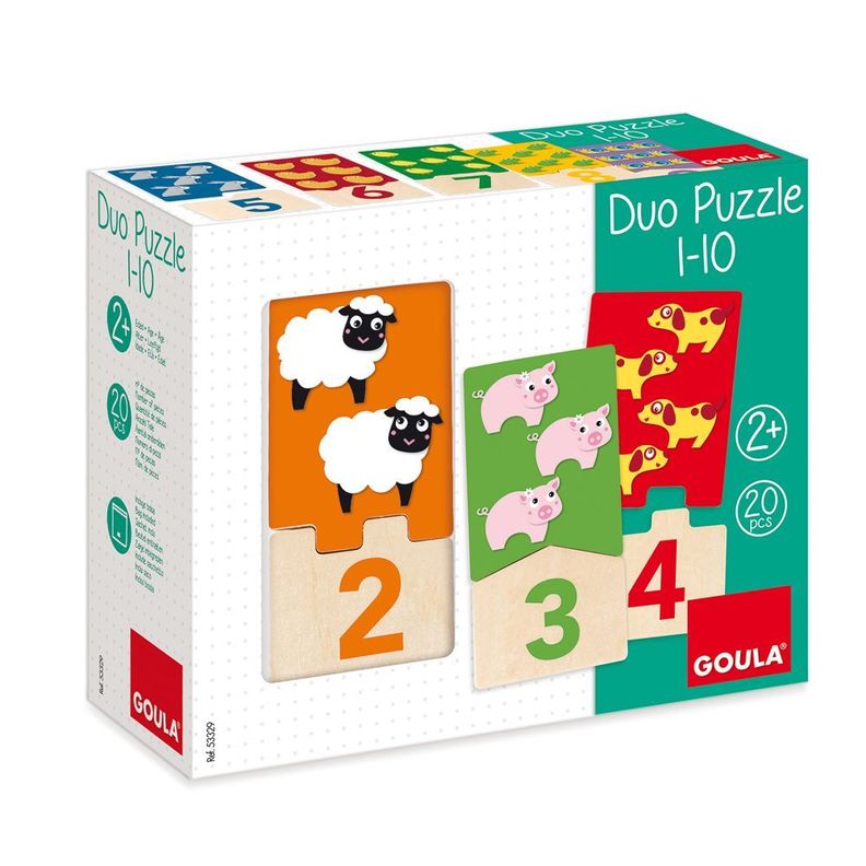 Puzzle madera duo números-0