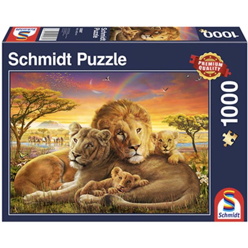 Puzzle 1.000 piezas Adorables leones-0