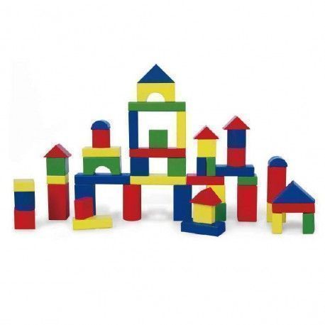 Bloques Madera Construcción 50 pz -0