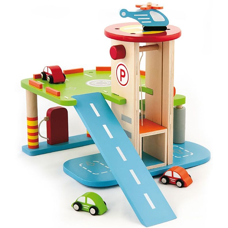 Garaje De Autos Con Helipuerto Y Accesorios.-3