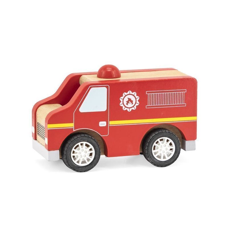 Juguete Madera Carro Bomba -0