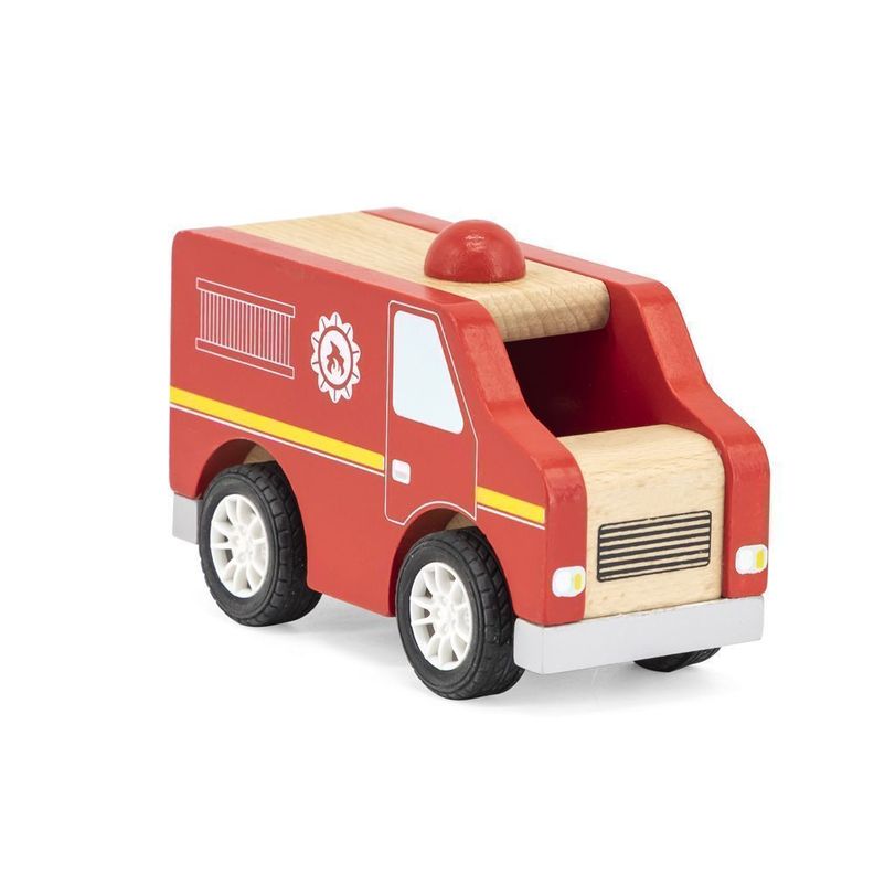 Juguete Madera Carro Bomba -1