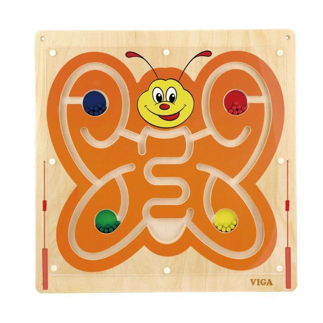 Juego Madera Pared Magnetico Mariposa -0