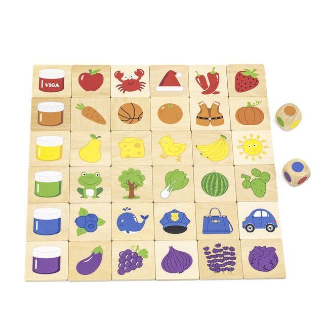 Juego Madera Puzzle Educativo Set Colores-0