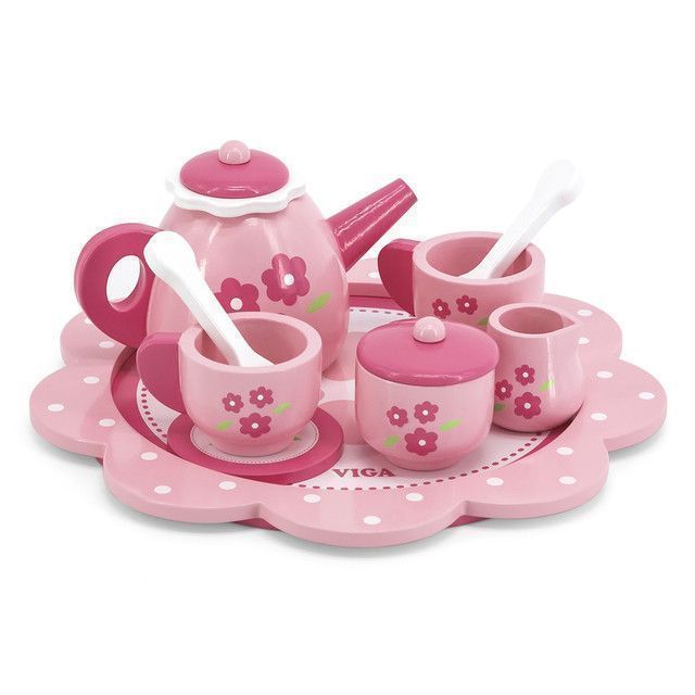 Juguete Madera Set Te Rosado-0