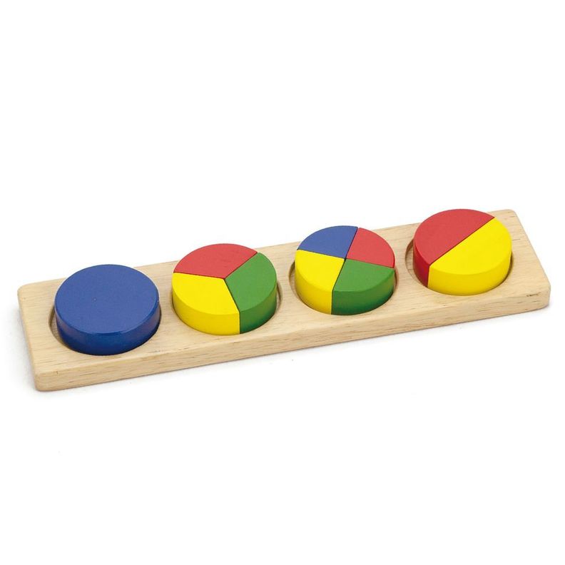 Juego Didáctico Madera Puzzle Fracciones Circulo-0