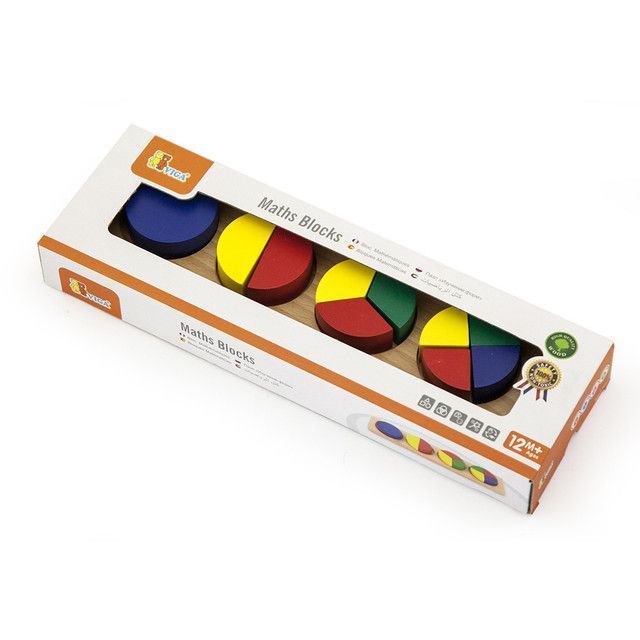 Juego Didáctico Madera Puzzle Fracciones Circulo-1