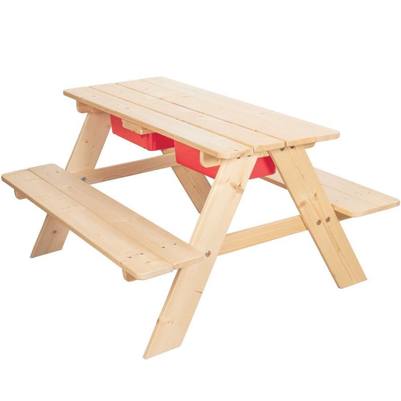 Mesa de Madera para Agua y Arena con Asientos. Air-1