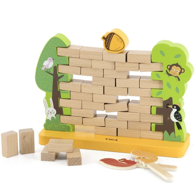 Juego de mesa pared de  bloques en equilibrio  arrdillas-0