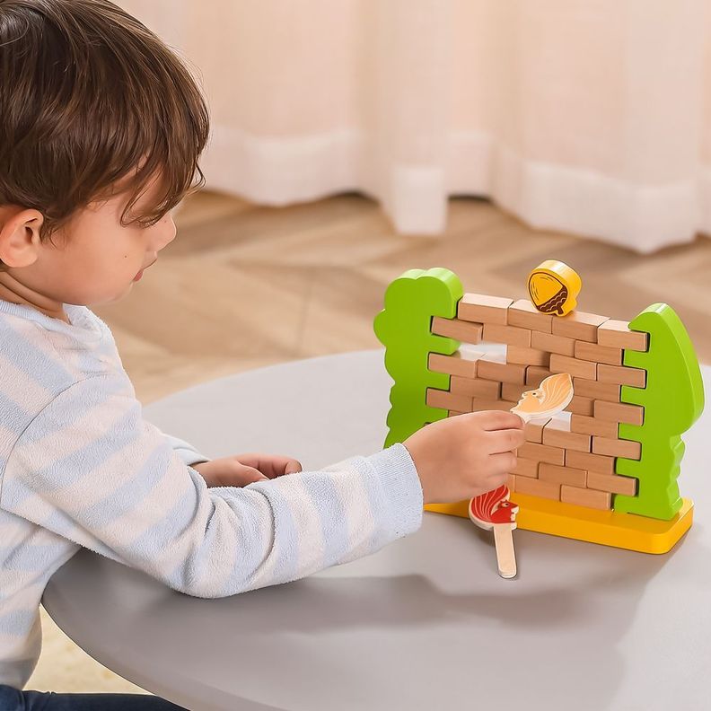 Juego de mesa pared de  bloques en equilibrio  arrdillas-2