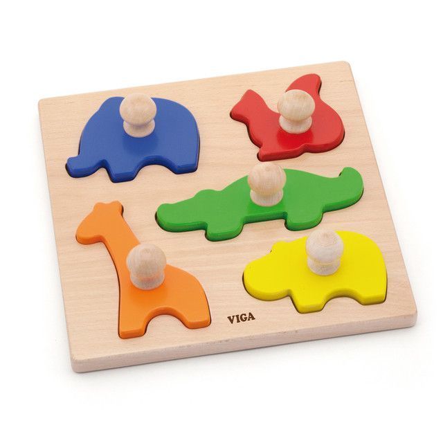 Juego Madera Puzzle Tarugo Animales-0