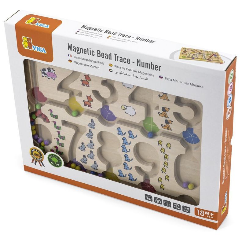 Juego Madera Tablero Numeros Magneticos -2