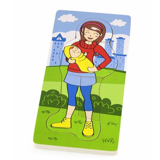 Juguete Madera Puzzle Capas Madre Bebe-0