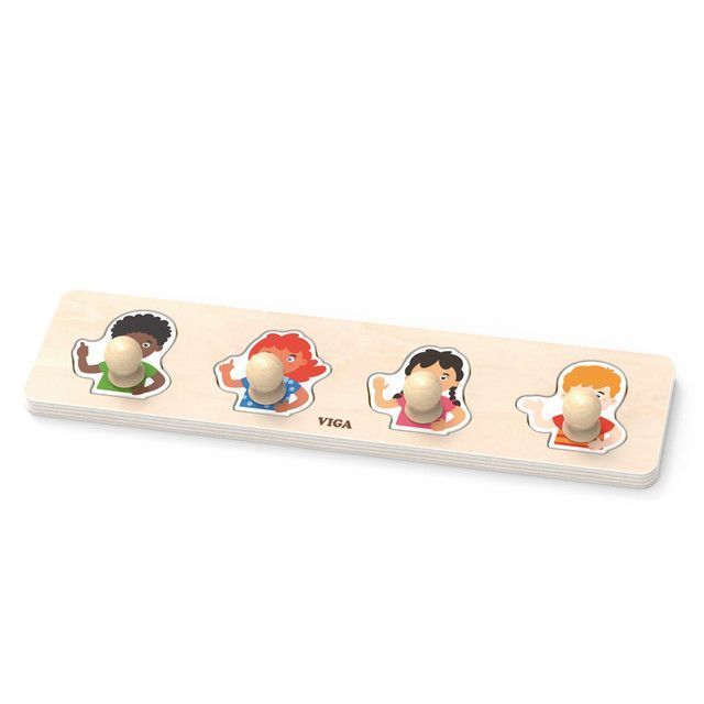 Juguete MaderaPuzzle Tarugo 4 pz  Niños-0