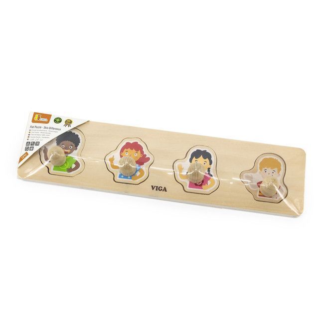 Juguete MaderaPuzzle Tarugo 4 pz  Niños-1