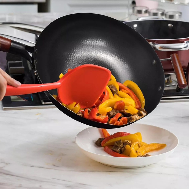 Sartén Premium Wok de Hierro Forjado 32 cm con Mango de Madera-6