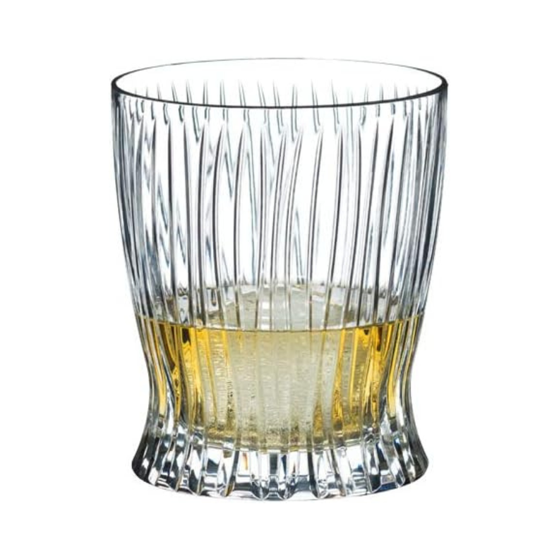 Set 6 Vasos de cristal 290ml diseño de rayas elegante-0