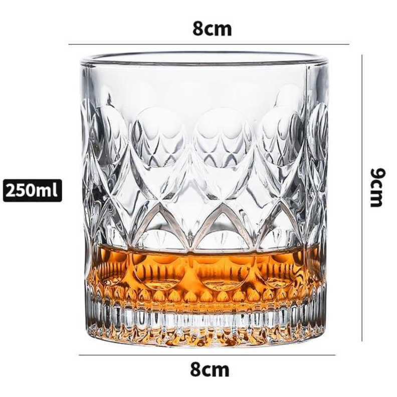 Set 6 Vasos Whisky 297ml con diseño moderno y elegante.-1
