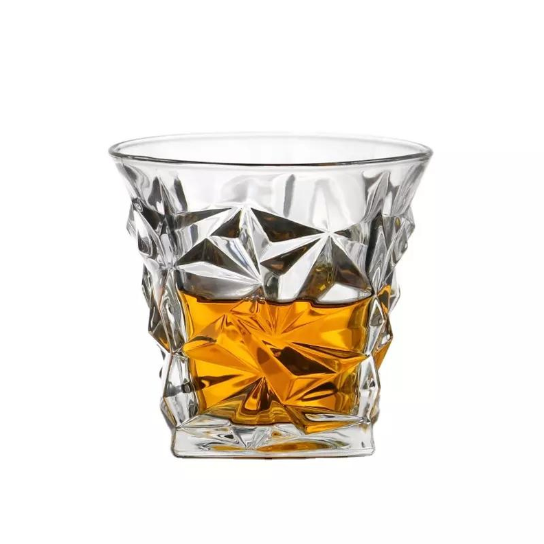 Set 6 Vasos Whisky con diseño de hielos estilo moderno y elegante.-0