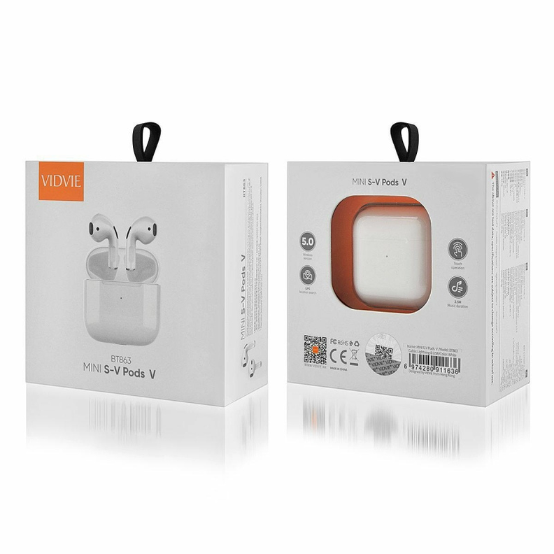Audífonos Bluetooth Inalámbrico VIDVIE MINI SV Pods BT863-6