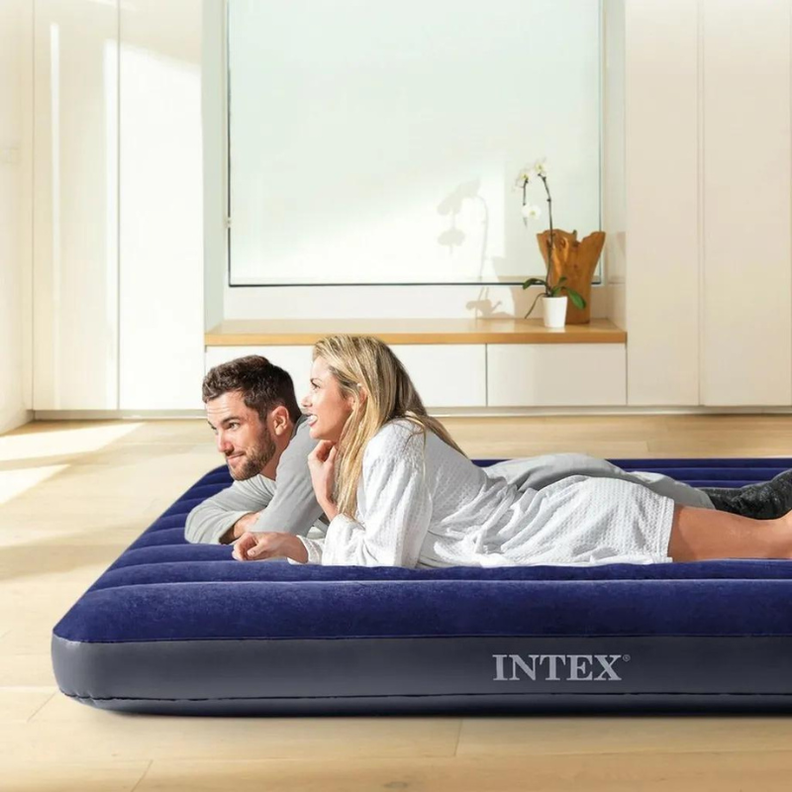 Colchón inflable Marca Intex - 2 Plazas - 152x 203x 25cm-7