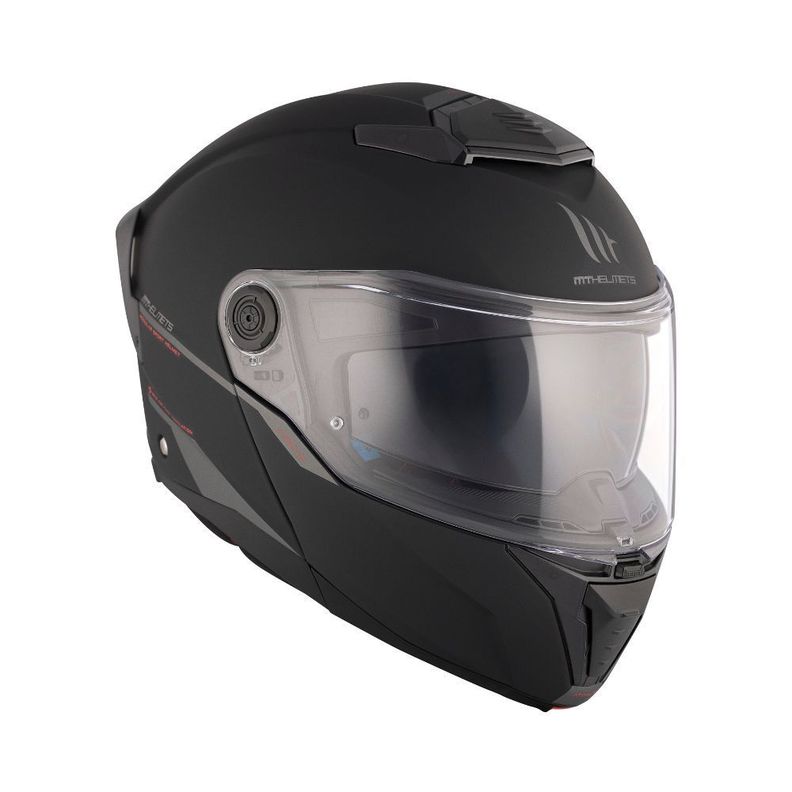 Casco MT Atom 2 SV Solid A1 Negro Mate + Pinlock-1