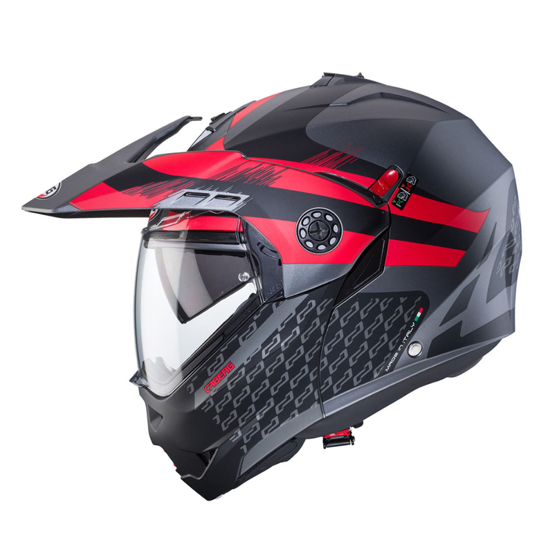 Casco de Moto Doble Proposito CABERG Tourmax X Sarabe RED-0