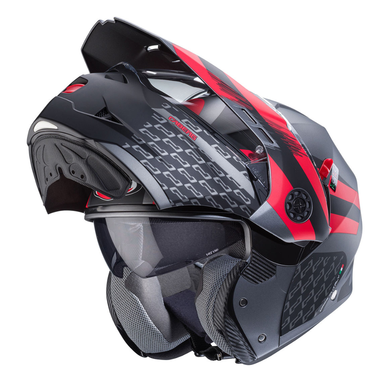 Casco de Moto Doble Proposito CABERG Tourmax X Sarabe RED-1