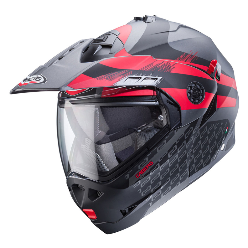 Casco de Moto Doble Proposito CABERG Tourmax X Sarabe RED-2