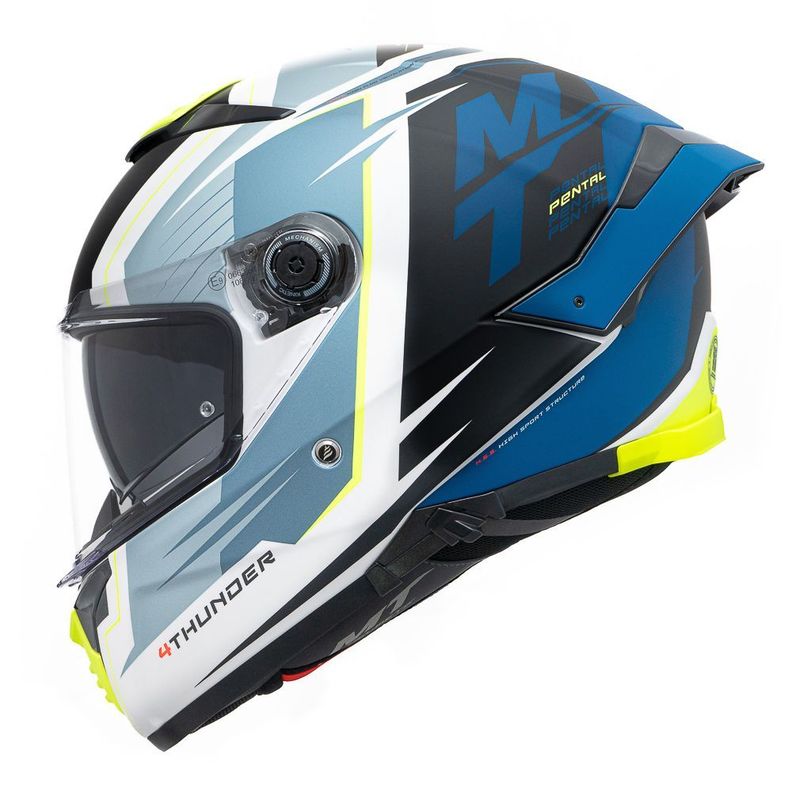 Casco MT Thunder 4 SV Pental A7 Azul Mate + Pinlock-2
