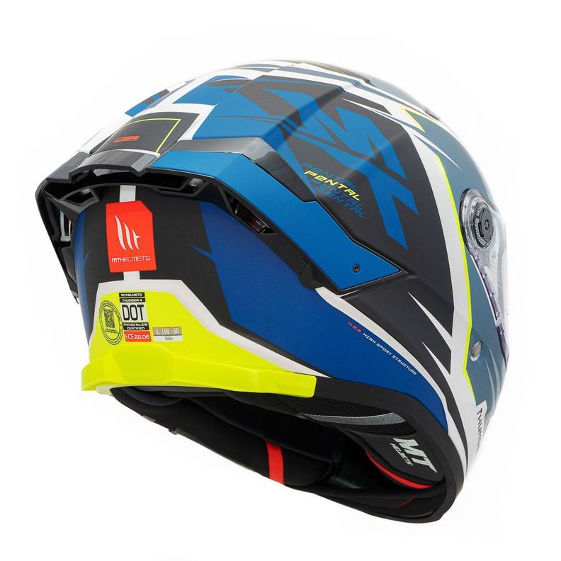 Casco MT Thunder 4 SV Pental A7 Azul Mate + Pinlock-3