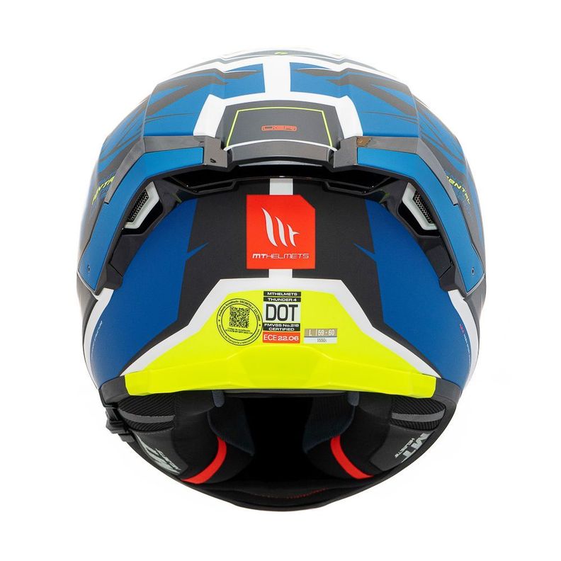 Casco MT Thunder 4 SV Pental A7 Azul Mate + Pinlock-4