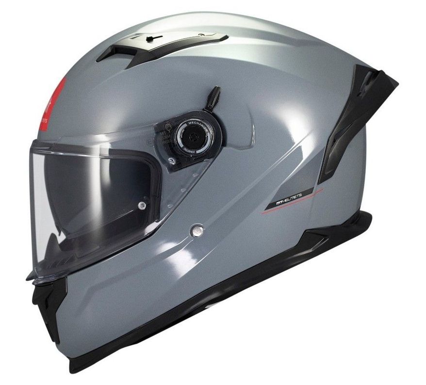 Casco MT Braker SV Solid A12 Gris Brillo-1