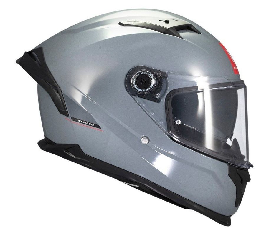Casco MT Braker SV Solid A12 Gris Brillo-4