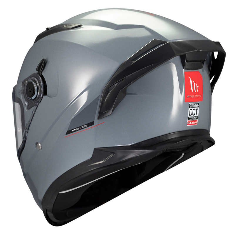 Casco MT Braker SV Solid A12 Gris Brillo-7