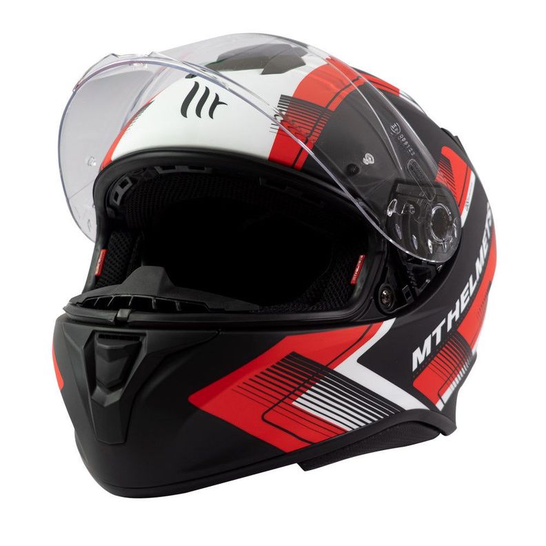 Casco De Moto Mt Helmets Targo Ivy D5 Rojo Mate-2