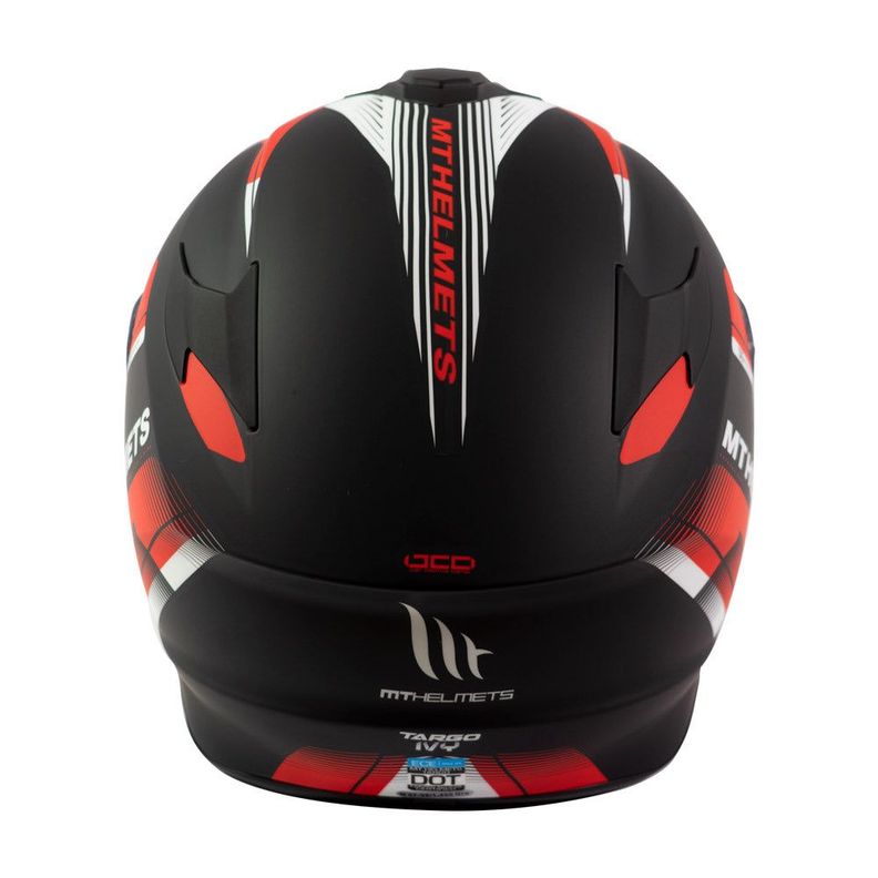 Casco De Moto Mt Helmets Targo Ivy D5 Rojo Mate-4
