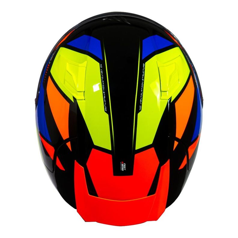 Casco De Moto Mt Helmets Revenge  2 Scalpel C3 Amarillo Fluo-4