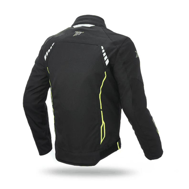 Chaqueta para Moto Seventy SD-JR65 Invierno Racing Hombre Negra/Amarillo Fluor-1