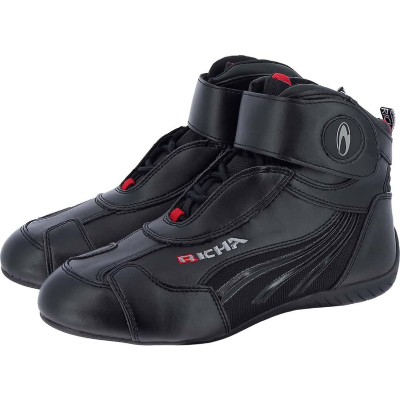 Bota De Moto Richa Kart Cuero Black-0