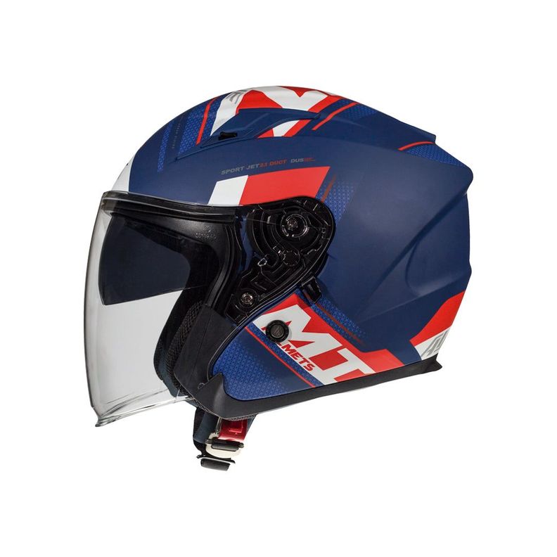 Casco De Moto Mt Helmets Avenue Sideway J0 Blanco Perla Mate-1