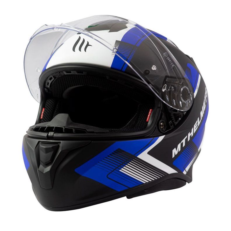Casco De Moto Mt Helmets Targo Ivy D7 Azul Mate-2
